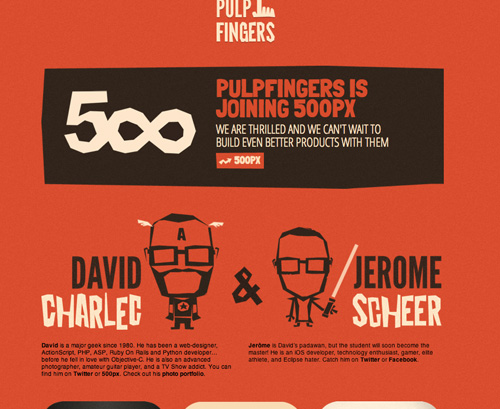 pulpfingers about page