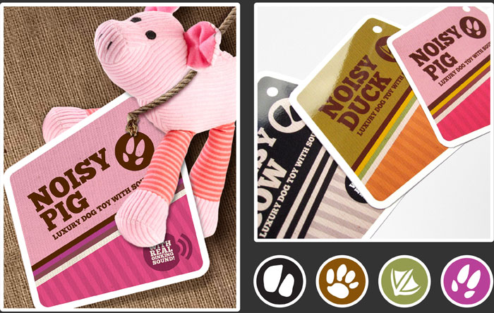 Pet product label designs by Threerooms.
