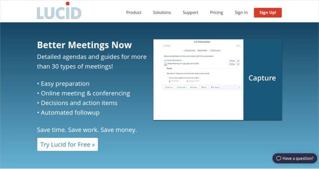 Lucid-Meetings app